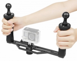 DUAL HAND STABILIZER CAMERA TRAY GOPRO  large